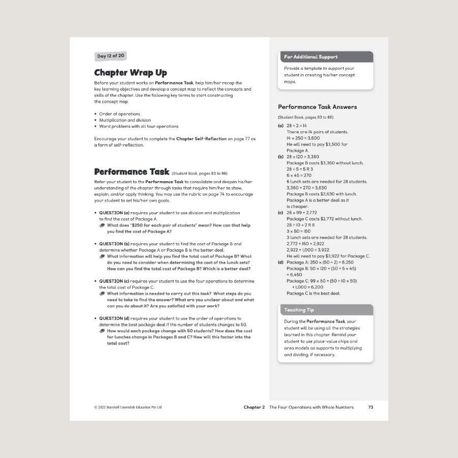 Primary Mathematics Home Instructor's Guide 5A (2022 Edition) - Image 3