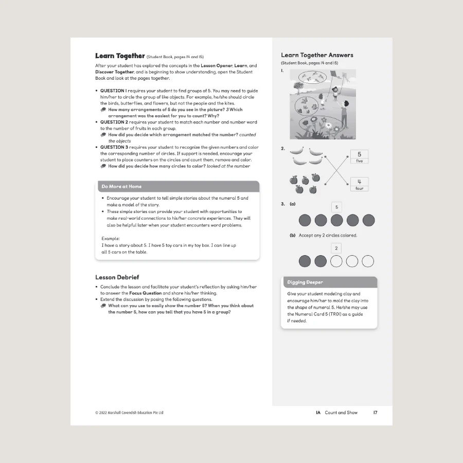 Primary Mathematics Home Instructor's Guide KA (2022 Edition) - Image 3