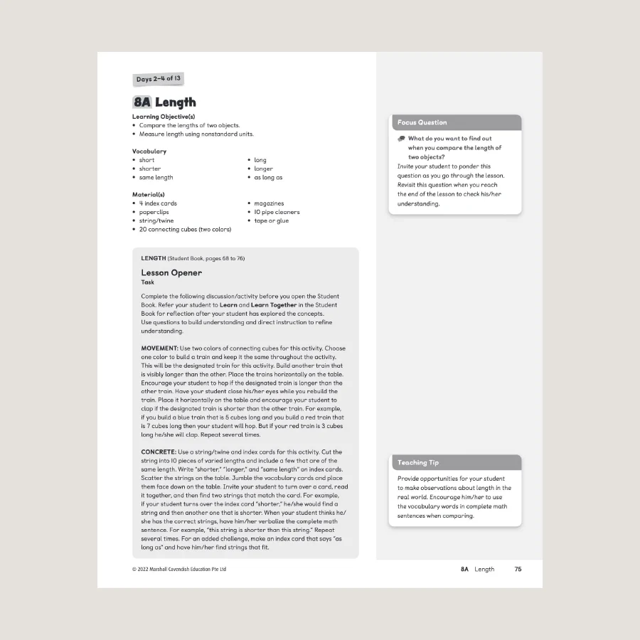Primary Mathematics Home Instructor's Guide KB (2022 Edition) - Image 3