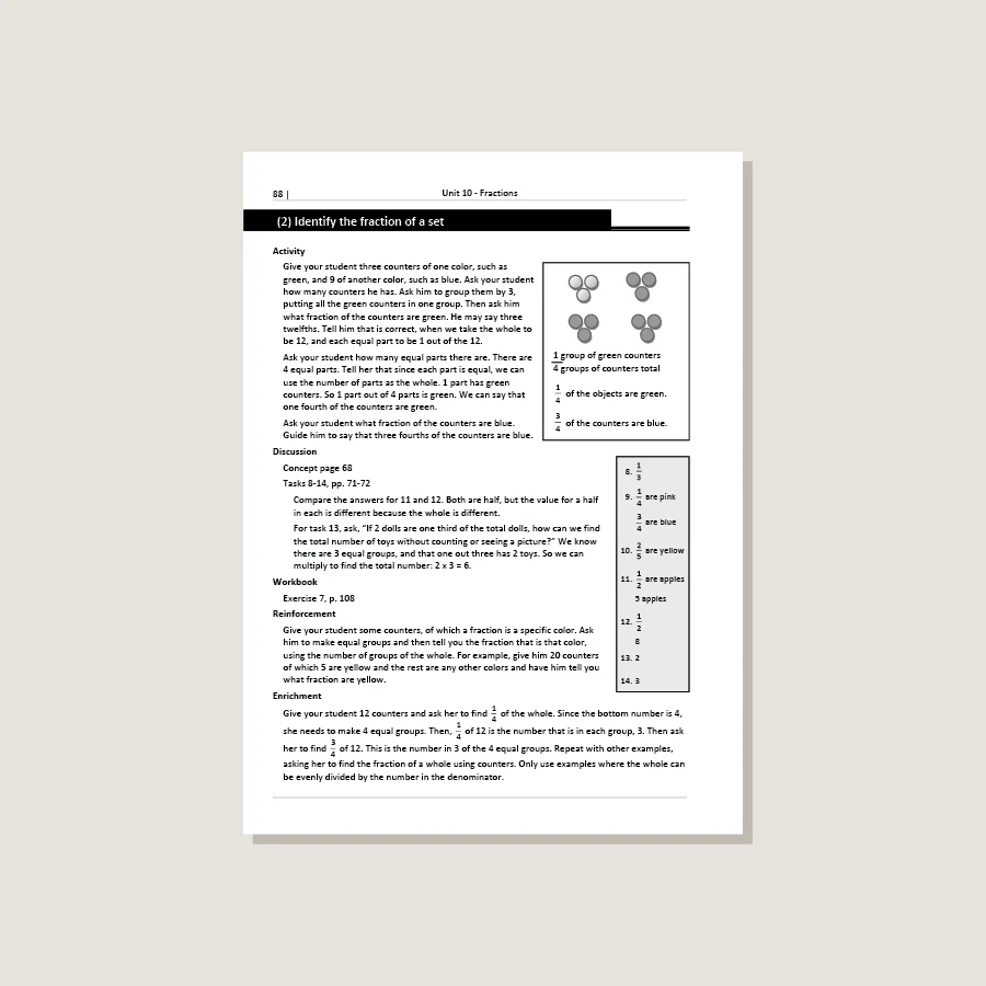 Primary Mathematics Standards Edition Home Instructor's Guide 2B - Blemished - Image 4
