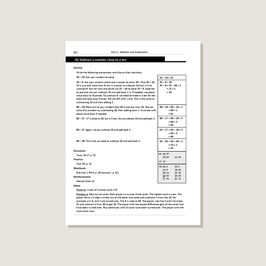 Primary Mathematics Standards Edition Home Instructor's Guide 3A - Image 2