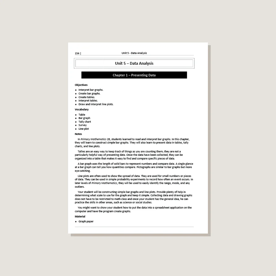 Primary Mathematics Standards Edition Home Instructor's Guide 3A - Image 4
