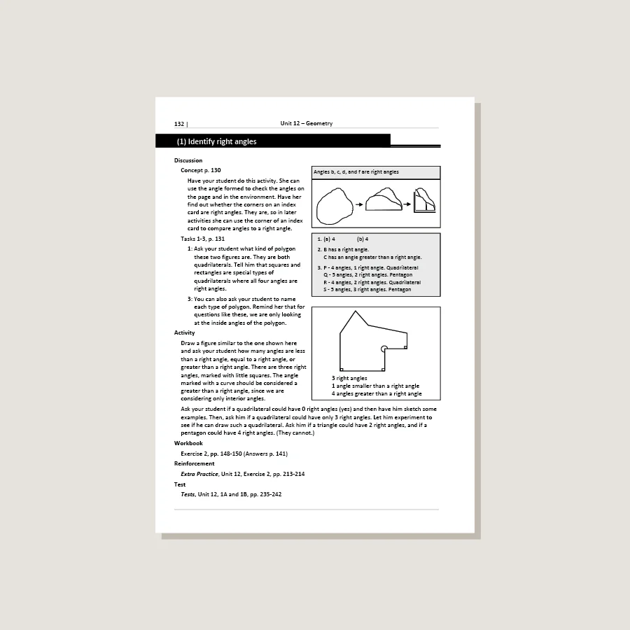 Primary Mathematics Standards Edition Home Instructor's Guide 3B - Image 4