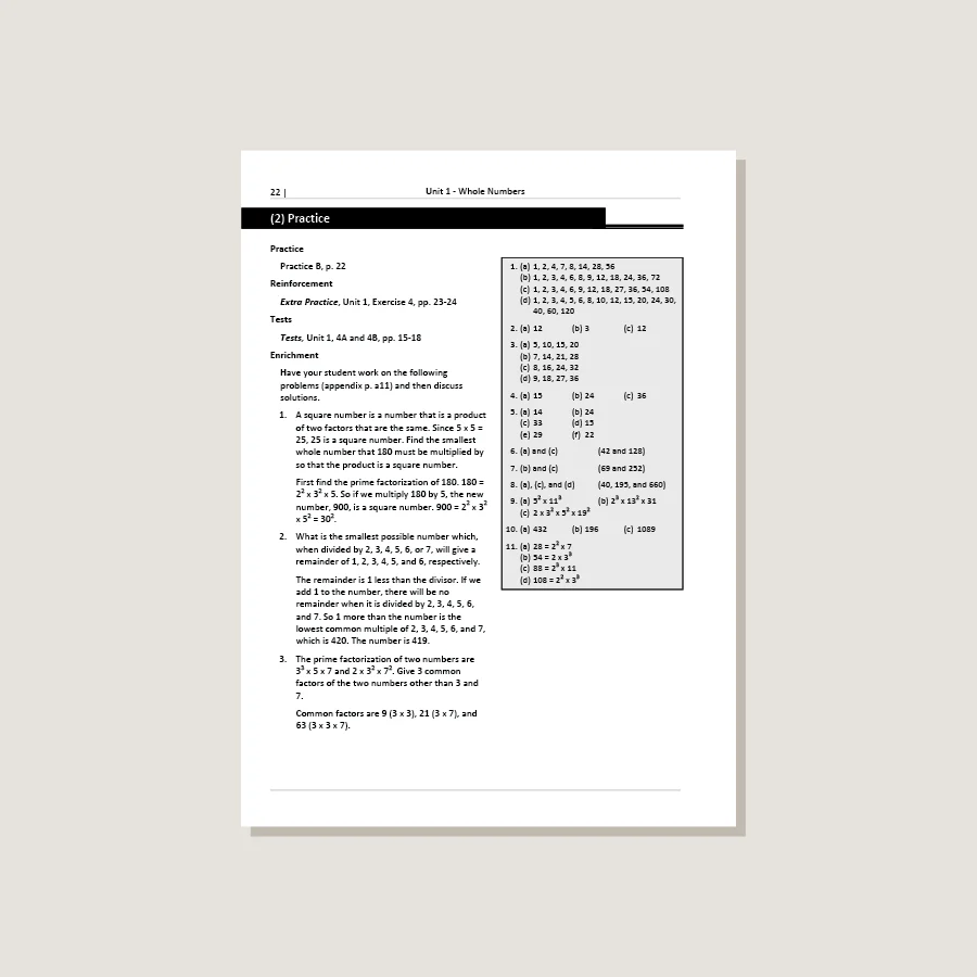 Primary Mathematics Standards Edition Home Instructor's Guide 5A - Image 4