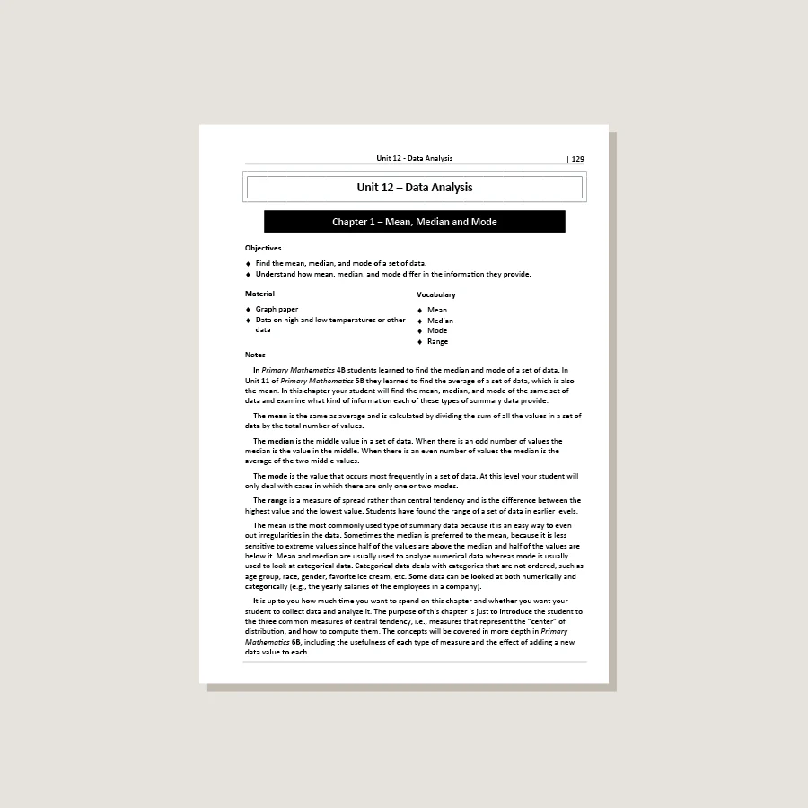 Primary Mathematics Standards Edition Home Instructor's Guide 5B - Blemished - Image 4