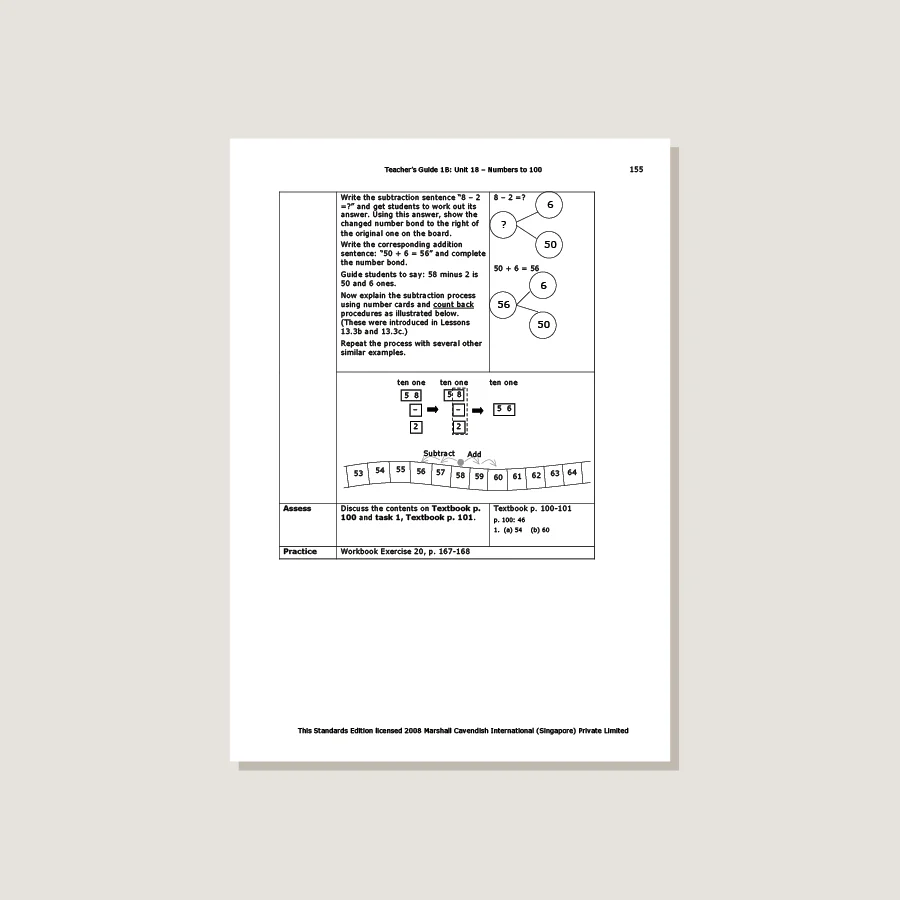 Primary Mathematics Standards Edition Teacher's Guide 1B - Blemished - Image 4