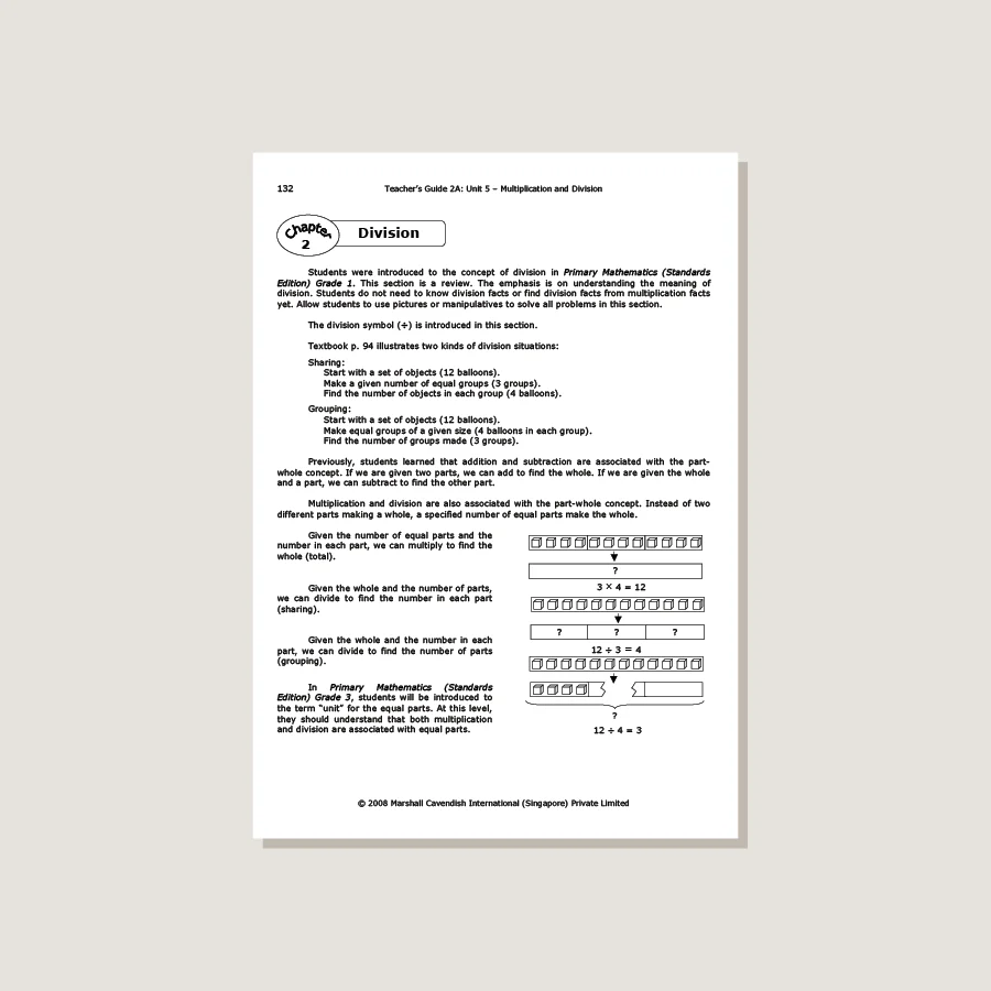 Primary Mathematics Standards Edition Teacher's Guide 2A - Blemished - Image 4