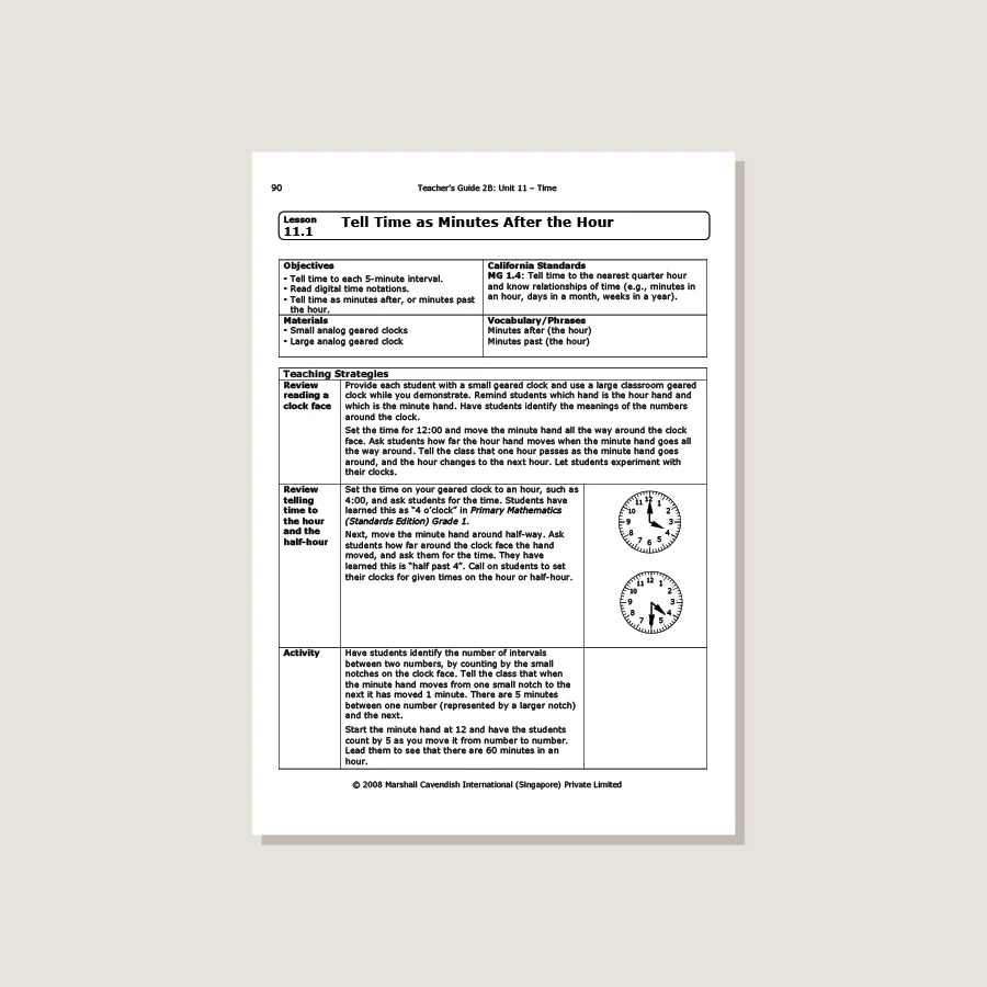 Primary Mathematics Standards Edition Teacher's Guide 2B - Image 3