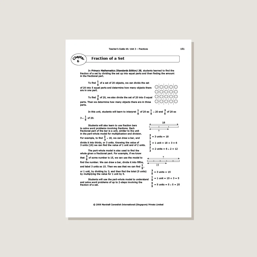 Primary Mathematics Standards Edition Teacher's Guide 4A - Image 3