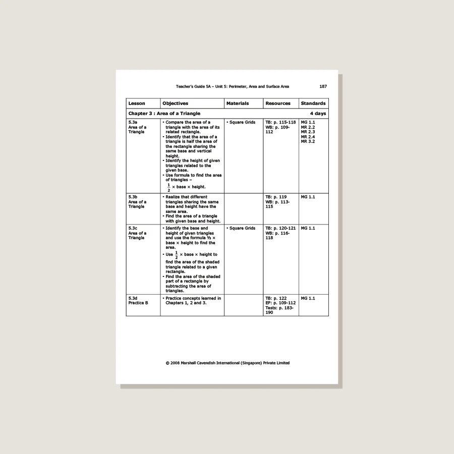 Primary Mathematics Standards Edition Teacher's Guide 5A - Image 4