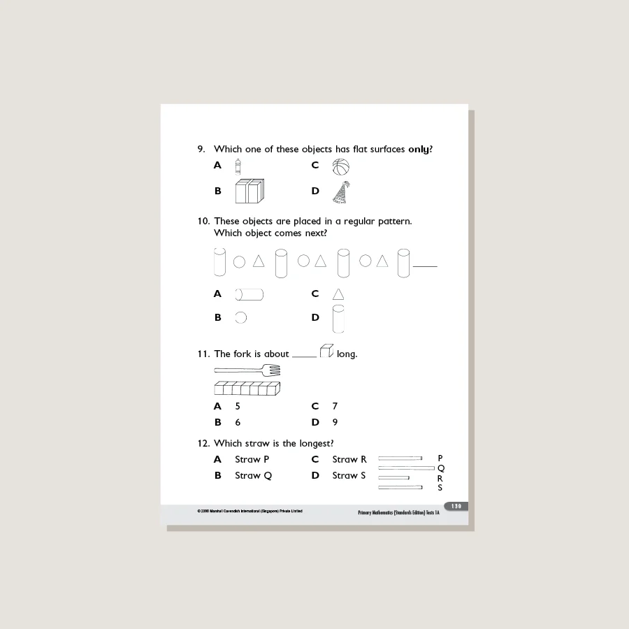 Primary Mathematics Standards Edition Tests 1A - Image 4