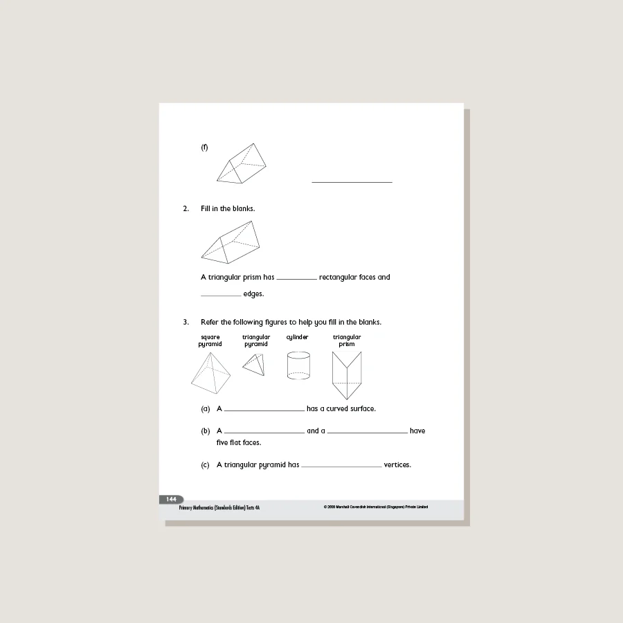 Primary Mathematics Standards Edition Tests 4A - Image 4