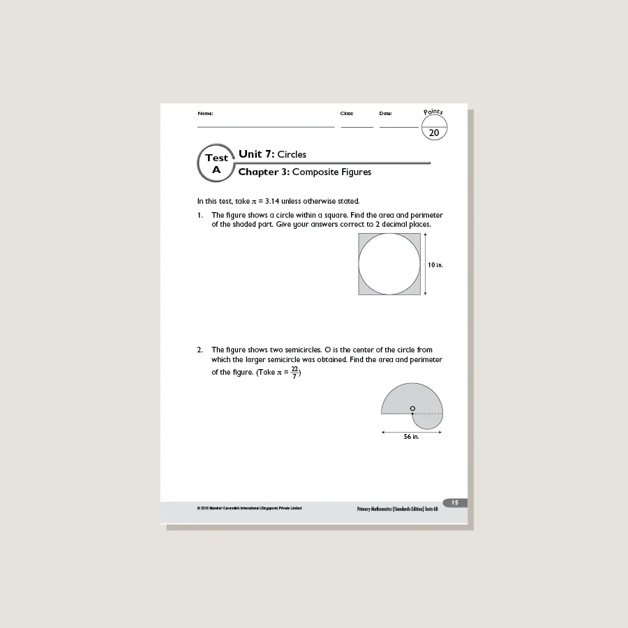 Primary Mathematics Standards Edition Tests 6B - Image 2
