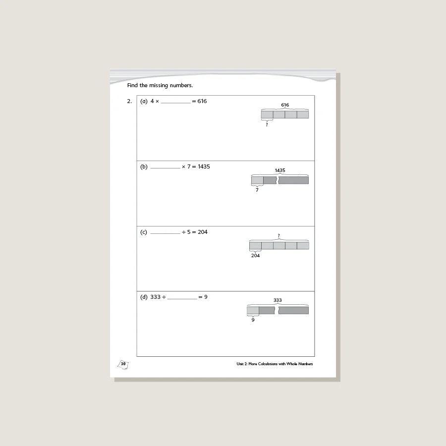 Primary Mathematics Standards Edition Workbook 5A - Blemished - Image 2