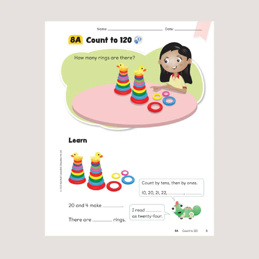 Primary Mathematics Student Book 1B (2022 Edition) - Blemished - Image 2