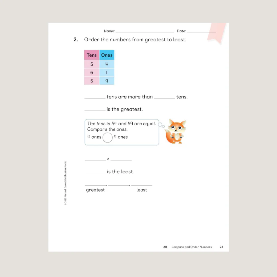 Primary Mathematics Student Book 1B (2022 Edition) - Blemished - Image 4