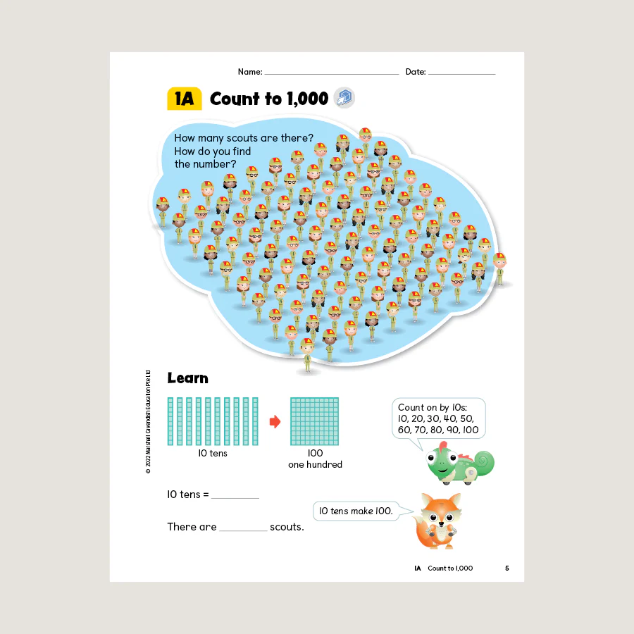 Primary Mathematics Student Book 2A (2022 Edition) - Blemished - Image 2