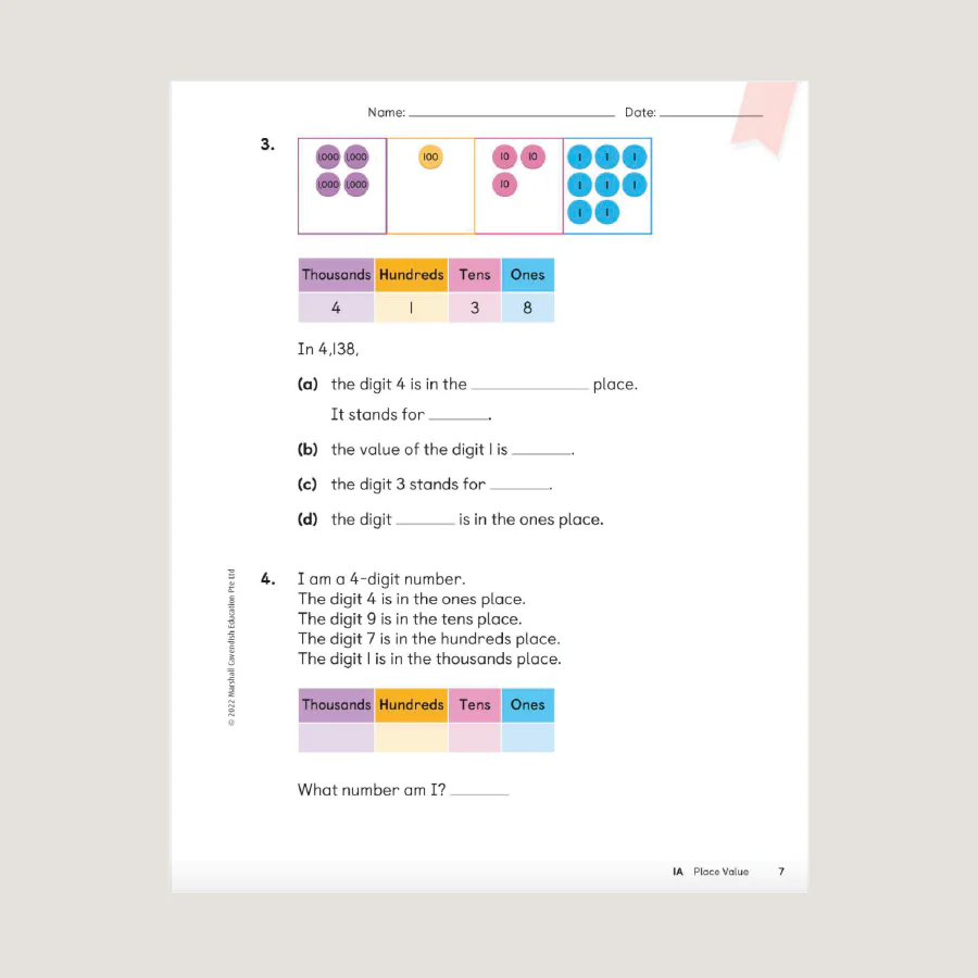 Primary Mathematics Student Book 3A (2022 Edition) - Image 2