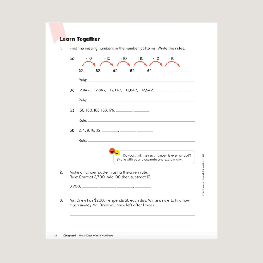 Primary Mathematics Student Book 4A (2022 Edition) - Image 3