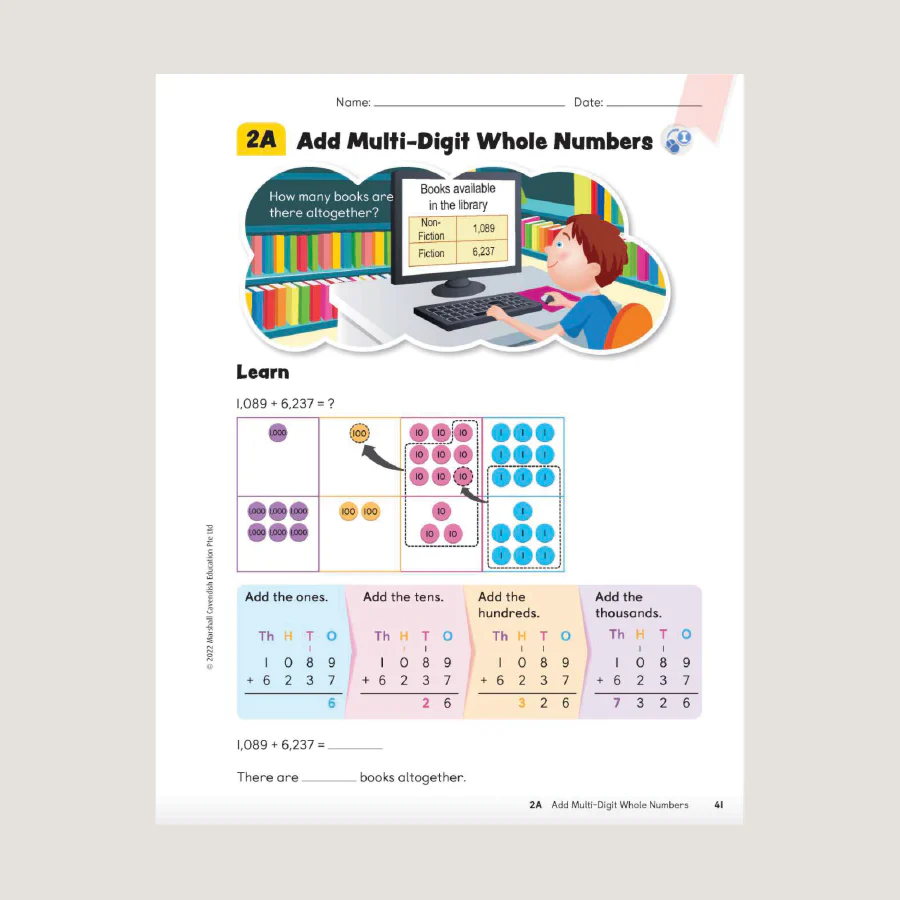 Primary Mathematics Student Book 4A (2022 Edition) - Blemished - Image 4