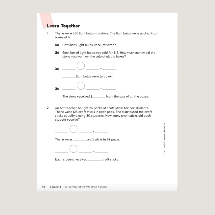 Primary Mathematics Student Book 5A (2022 Edition) - Image 4