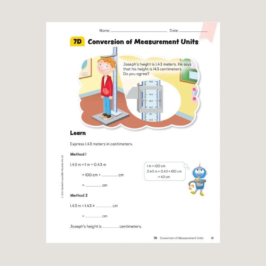 Primary Mathematics Student Book 5B (2022 Edition) - Blemished - Image 2