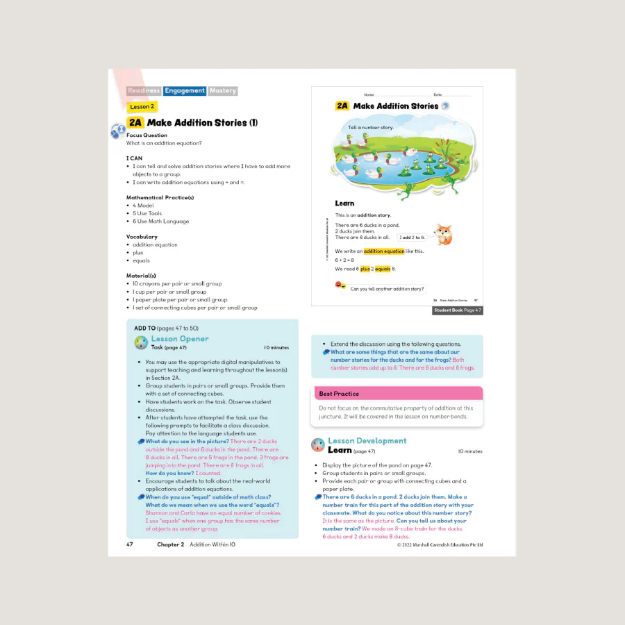 Primary Mathematics Teacher's Guide 1A (2022 Edition) - Image 4