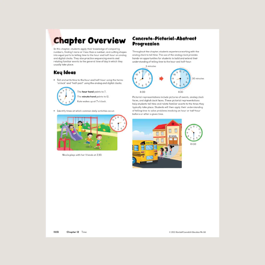 Primary Mathematics Teacher's Guide 1B (2022 Edition) - Image 3