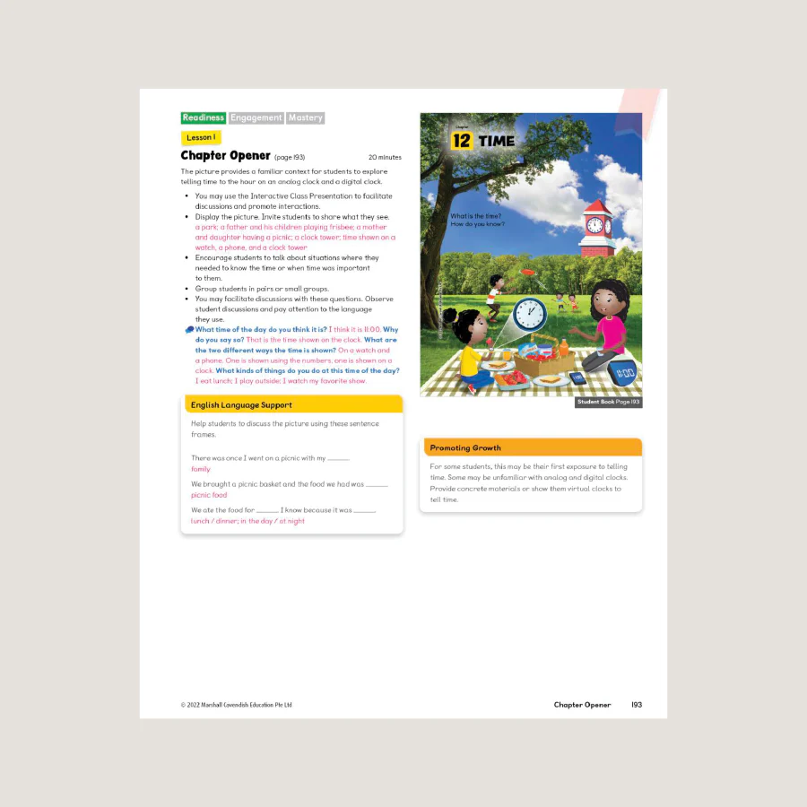 Primary Mathematics Teacher's Guide 1B (2022 Edition) - Image 4