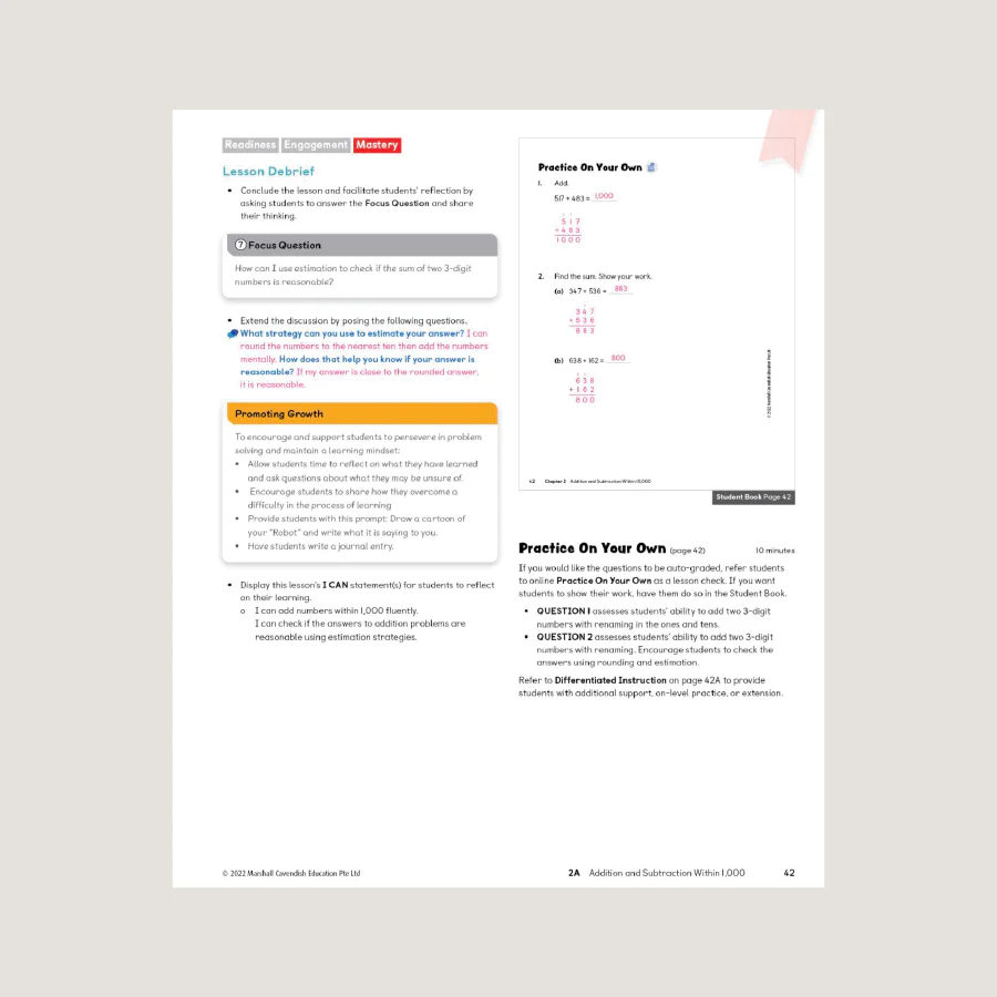 Primary Mathematics Teacher's Guide 3A (2022 Edition) - Blemished - Image 4