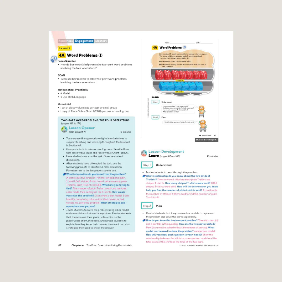 Primary Mathematics Teacher's Guide 4A (2022 Edition) - Blemished - Image 4