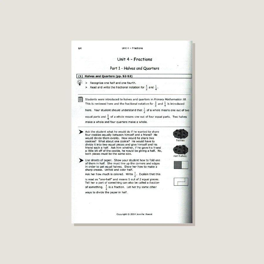 Primary Mathematics U.S. Edition Home Instructor's Guide 2B - Image 3