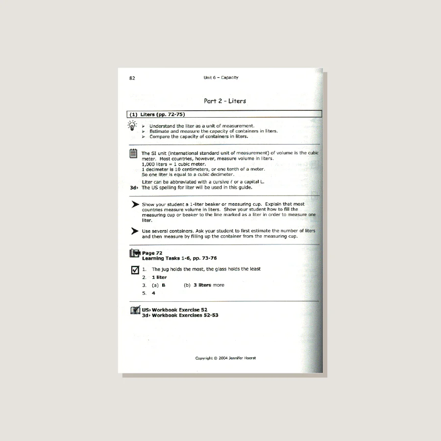 Primary Mathematics U.S. Edition Home Instructor's Guide 2B - Blemished - Image 4