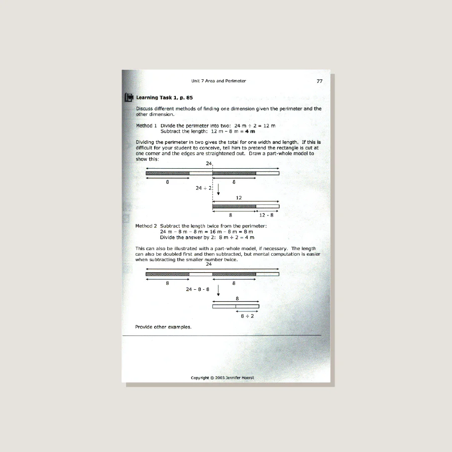 Primary Mathematics U.S. Edition Home Instructor's Guide 4A - Image 4