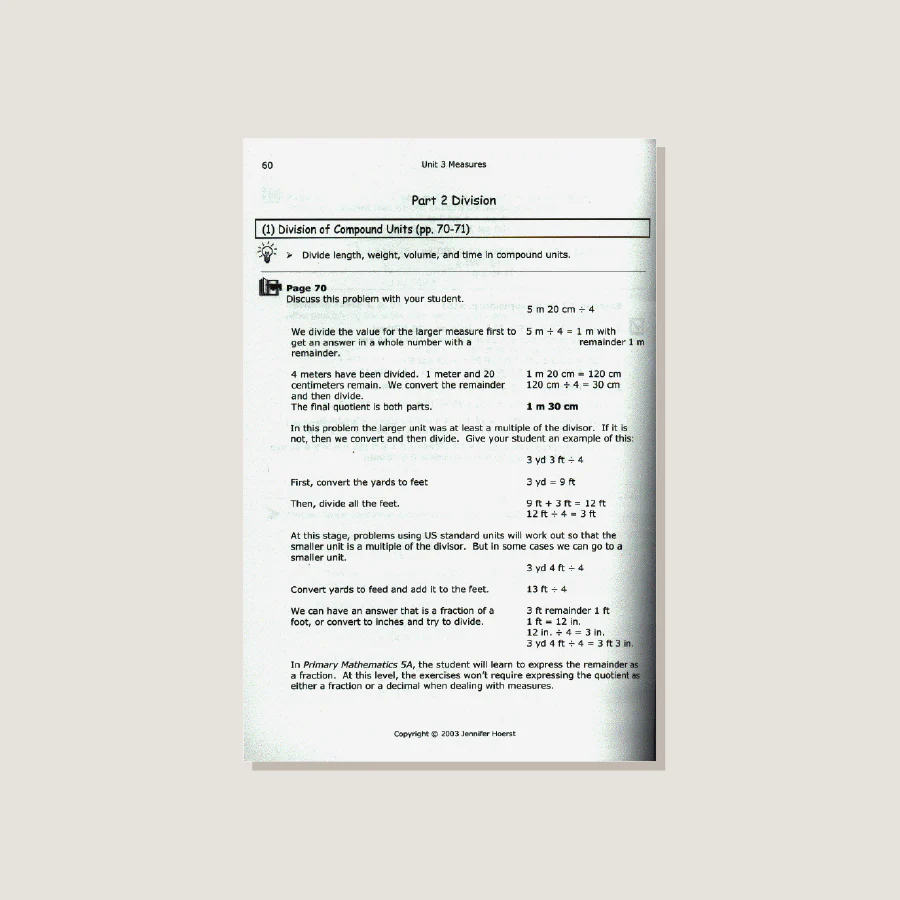 Primary Mathematics U.S. Edition Home Instructor's Guide 4B - Blemished - Image 3