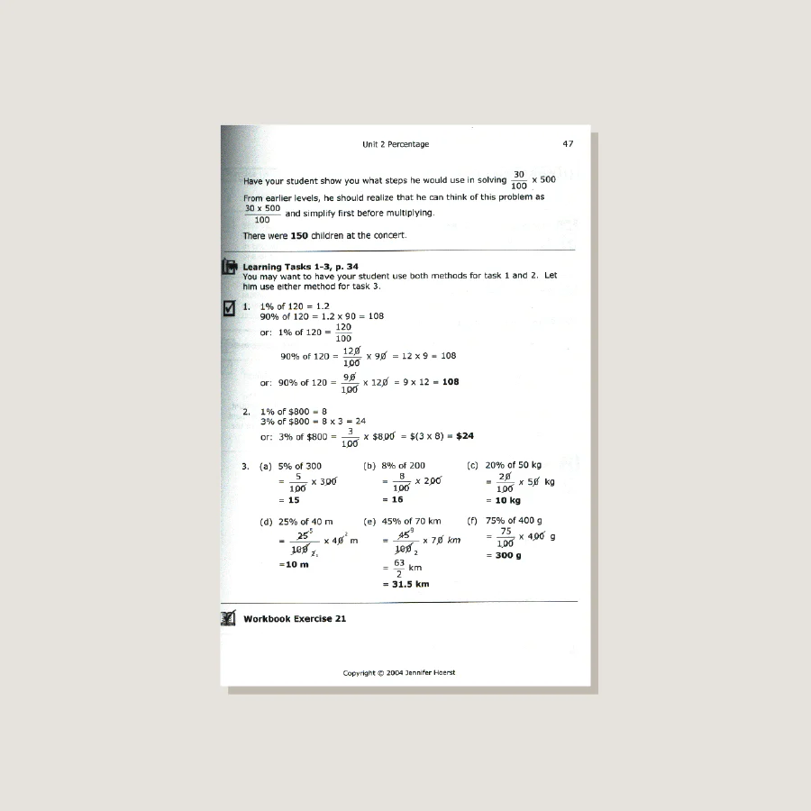Primary Mathematics U.S. Edition Home Instructor's Guide 5B - Image 4