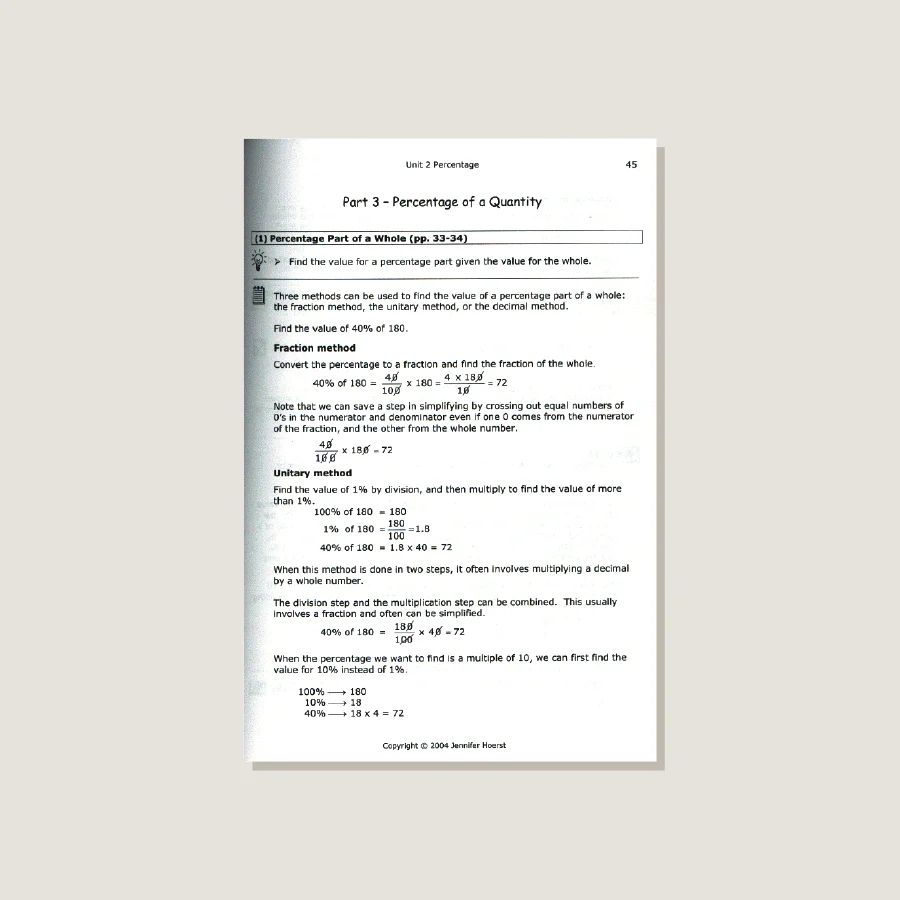 Primary Mathematics U.S. Edition Home Instructor's Guide 5B - Blemished - Image 2