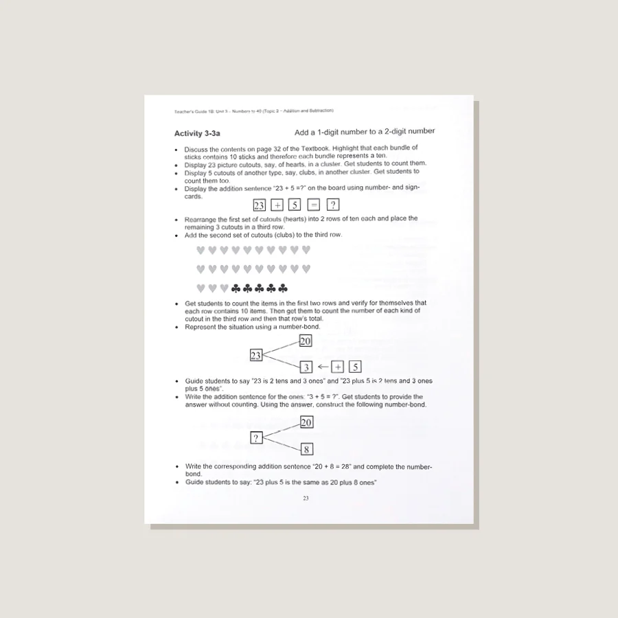 Primary Mathematics U.S. Edition Teacher's Guide 1B - POOS - Image 4