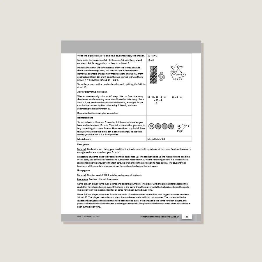 Primary Mathematics U.S. Edition Teacher's Guide 2A - Blemished - Image 3
