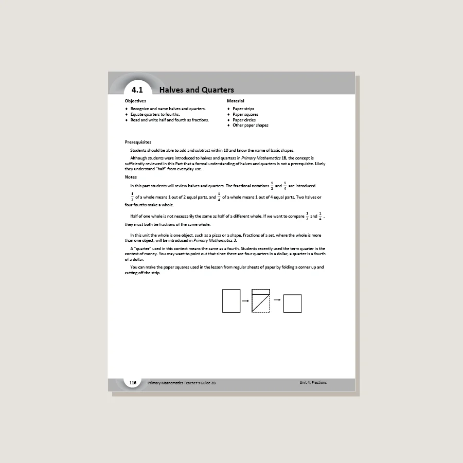Primary Mathematics U.S. Edition Teacher's Guide 2B - Blemished - Image 3