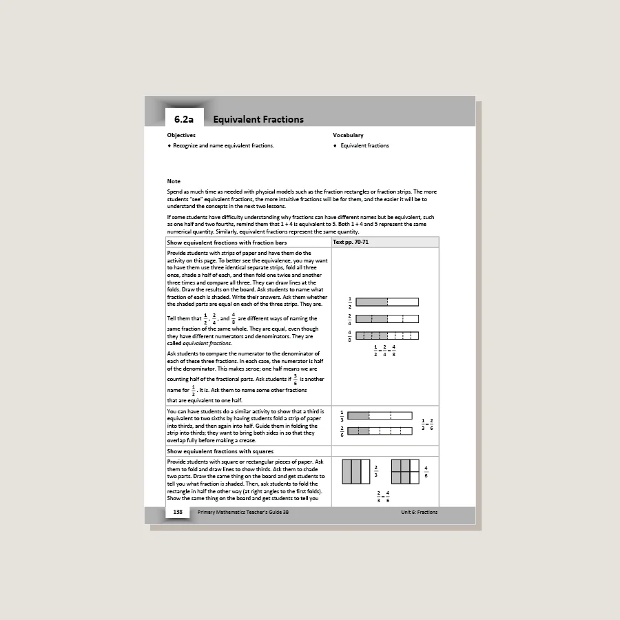 Primary Mathematics U.S. Edition Teacher's Guide 3B - Image 4