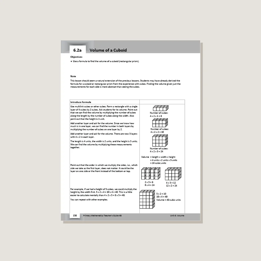 Primary Mathematics U.S. Edition Teacher's Guide 4B - Image 4