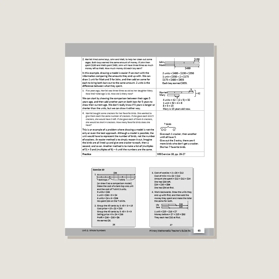 Primary Mathematics U.S. Edition Teacher's Guide 5A - Blemished - Image 3
