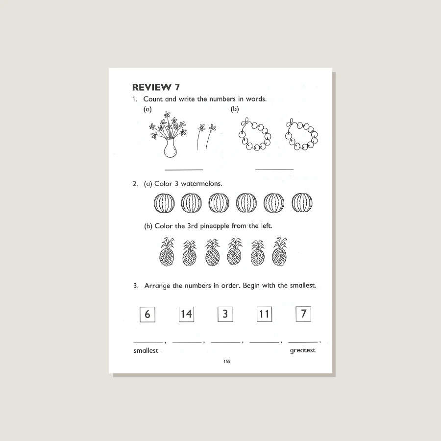 Primary Mathematics U.S. Edition Workbook 1A - Blemished - Image 4