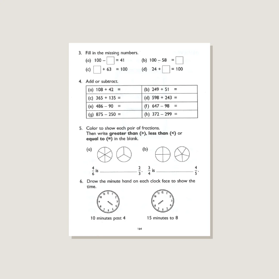 Primary Mathematics U.S. Edition Workbook 2B - Blemished - Image 4