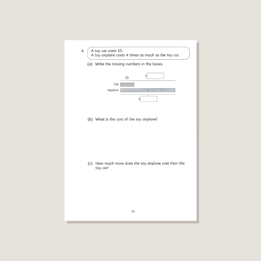 Primary Mathematics U.S. Edition Workbook 3A - Blemished - Image 3