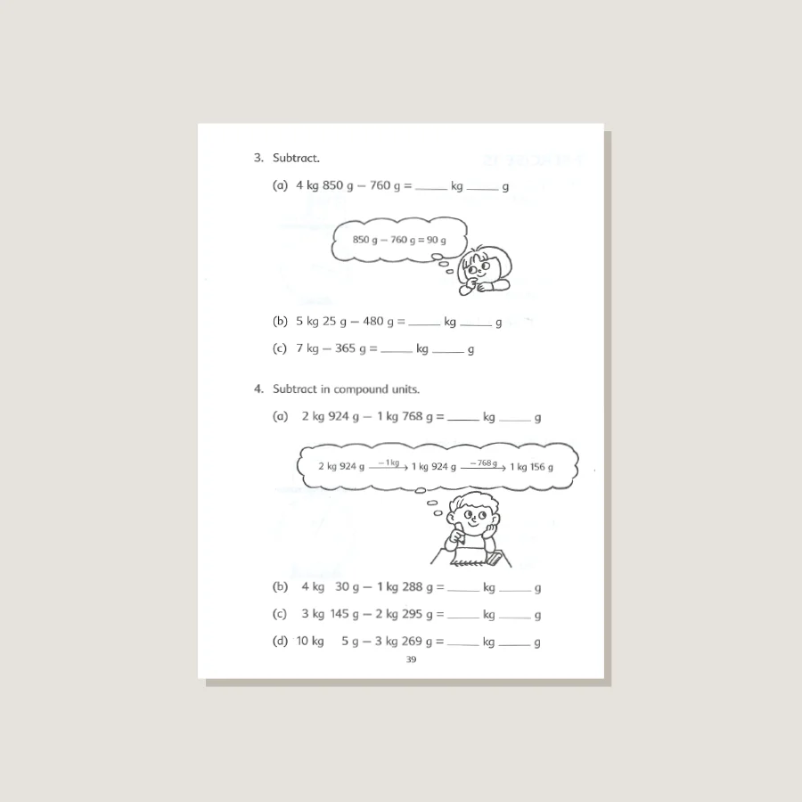 Primary Mathematics U.S. Edition Workbook 3B - Blemished - Image 3