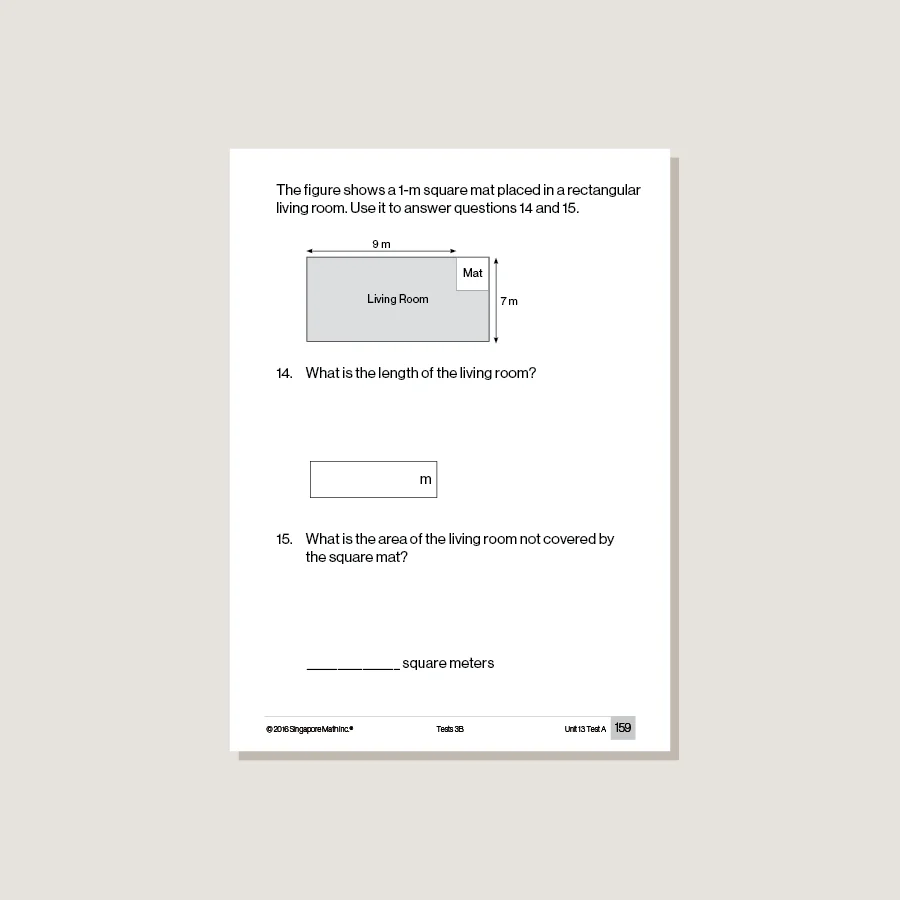 Singapore Math Common Core Tests 3B - Blemished - Image 4